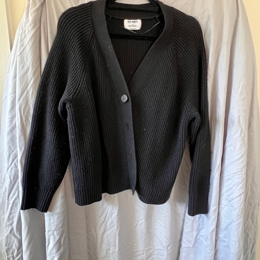 Old Navy Women's Black Cardigan Sweater